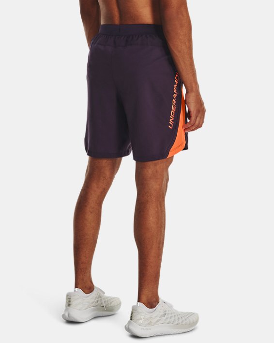 Men's UA Launch 7'' Graphic Shorts in Purple image number 1
